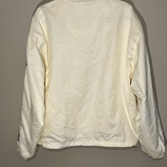 VTG New York Yankees White Starter Genuine 1/4 Zip Pullover Jacket Medium (E) - Picture 13 of 15